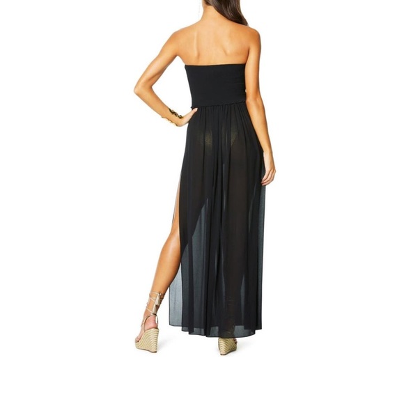 Ramy Brook Calista Strapless Cover Up Maxi Dress Black Size XS NWT - Picture 2 of 6
